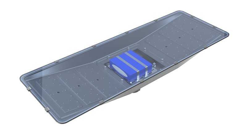 LED solar post light for garden
