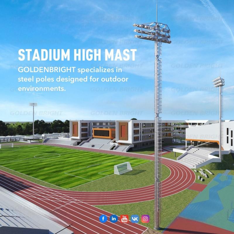 15m 18m Football Stadium High Mast Light LED Flood Lamp