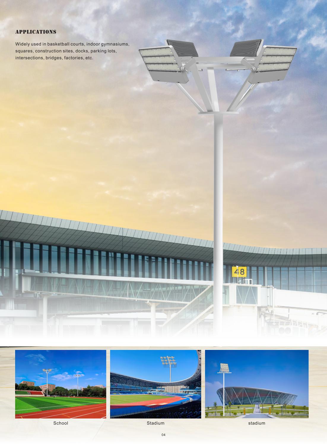  100W-1000W High Power IP65 LED Flood Lamp for Tunnel & Factory