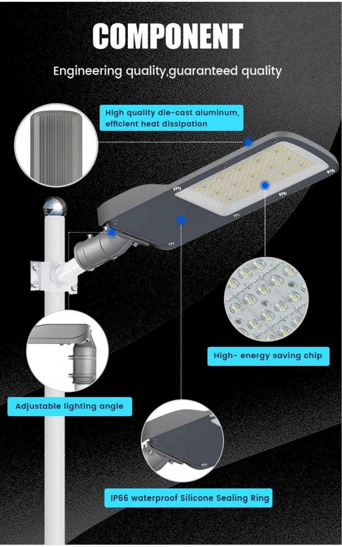 IP66 waterproof die cast aluminum street lamp