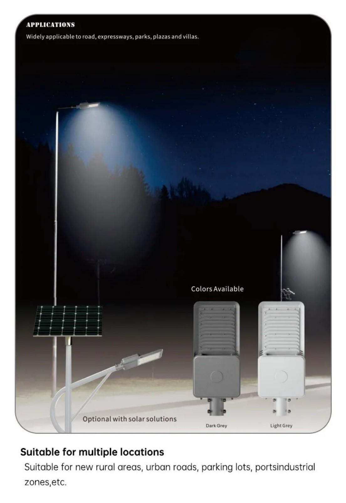 JD split solar street light installed on rural village road