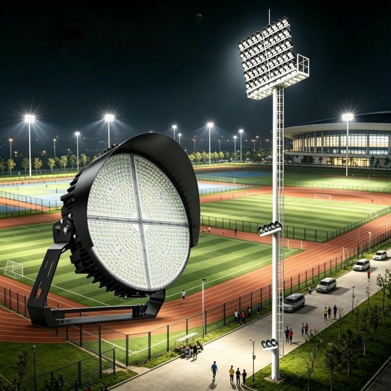 Anti-glare BD round LED sports light
