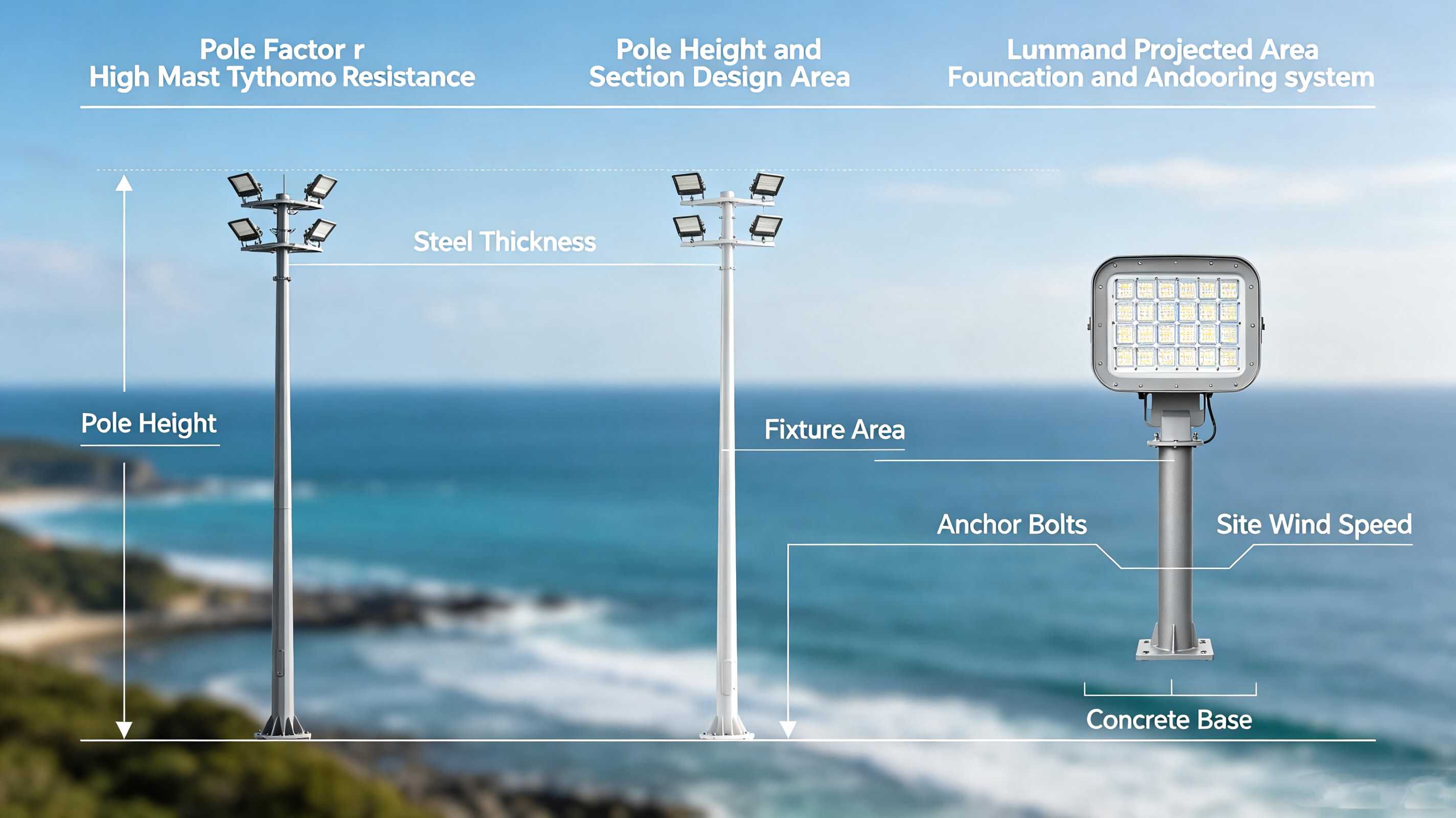 Key Design Parameters for High‑Mast Pole Wind Resistance Key Design Parameters for High‑Mast Pole Wind Resistance